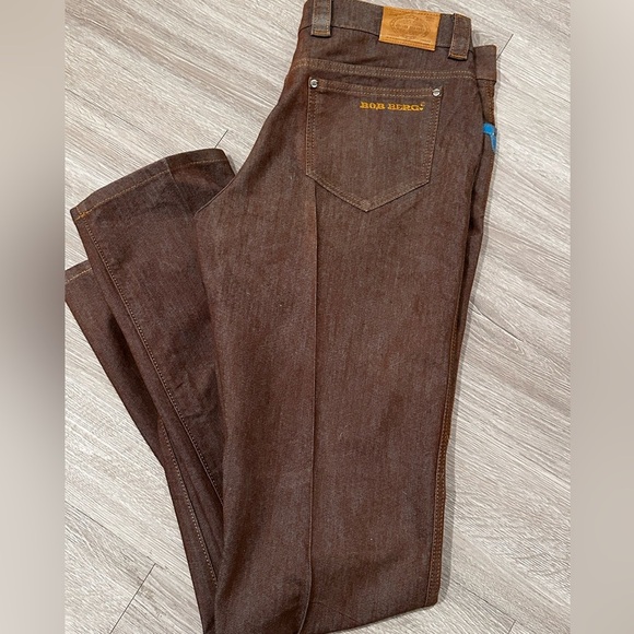 Bob Berg competition Brown Denim Jeans size 37x36‎ - Picture 1 of 8